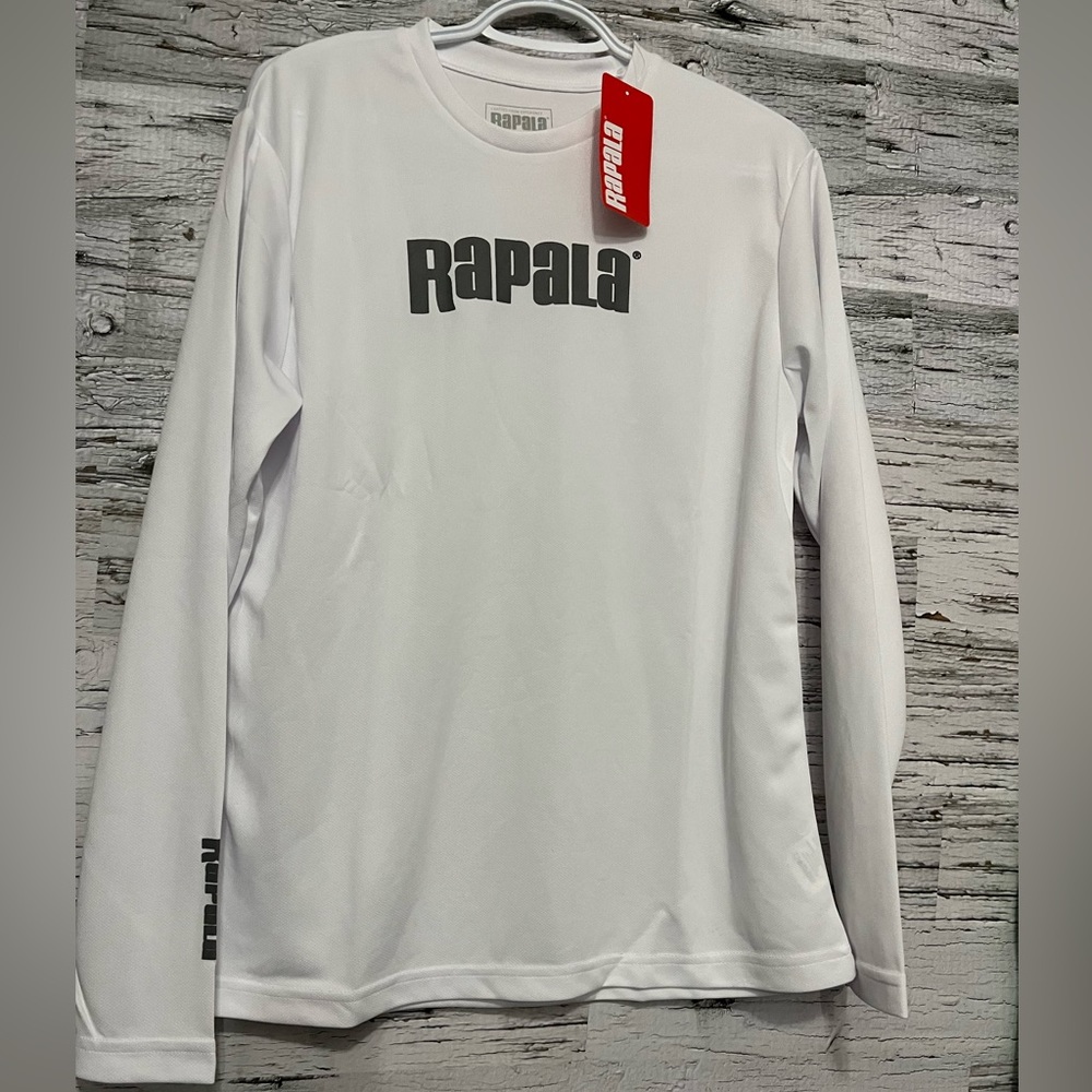 RAPALA carbon Jersey pull over white size small NWT
